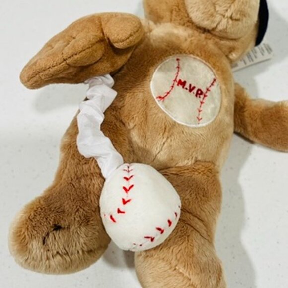 Baby Ganz Musical Plush Pull Down Crib Toy Teddy Bear Baseball MVP 10in. NWT - Picture 9 of 9